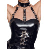 Black Level Body avec jupe VINYL BODY SKIRT Noir